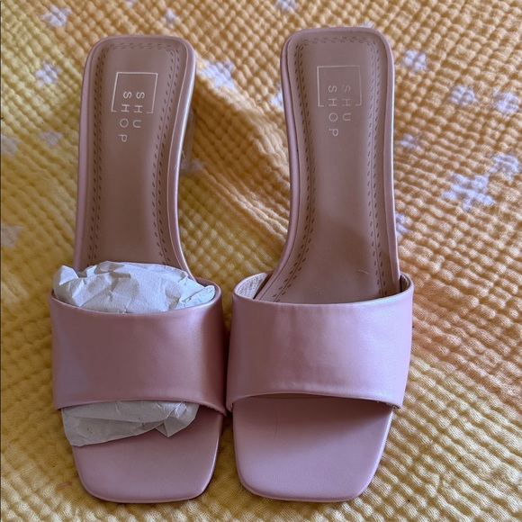 ShuShop Shoes - ShuShop Blush Pink Heeled Sandals